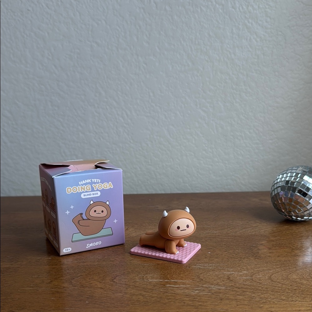 Hank Yeti Doing Yoga Figurine